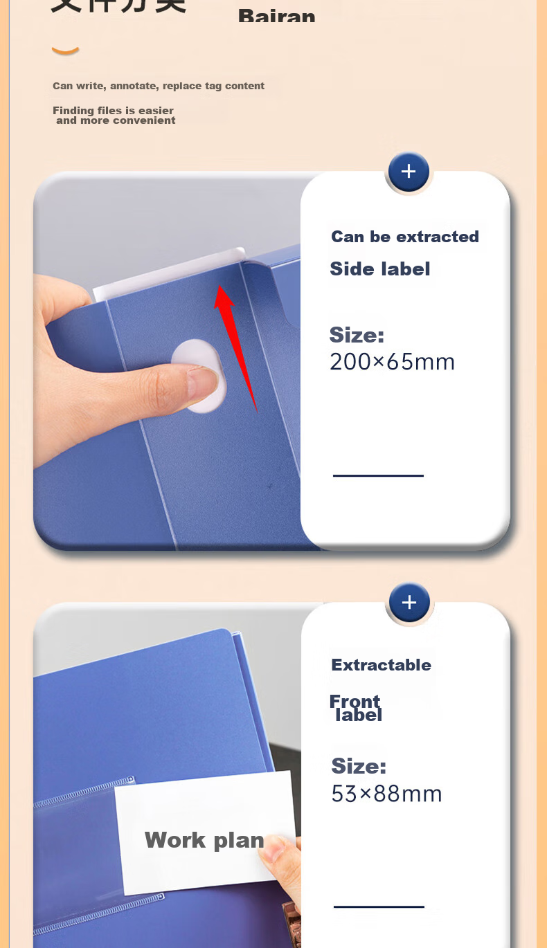 Deli , 10 Pieces, 55mm A4 Thick PP Velcro File Box, Document Box, Data Storage Box, Voucher File Organizer, Office Supplies, Accounting Supplies, 27036 Blue, Deli Office Essentials 6