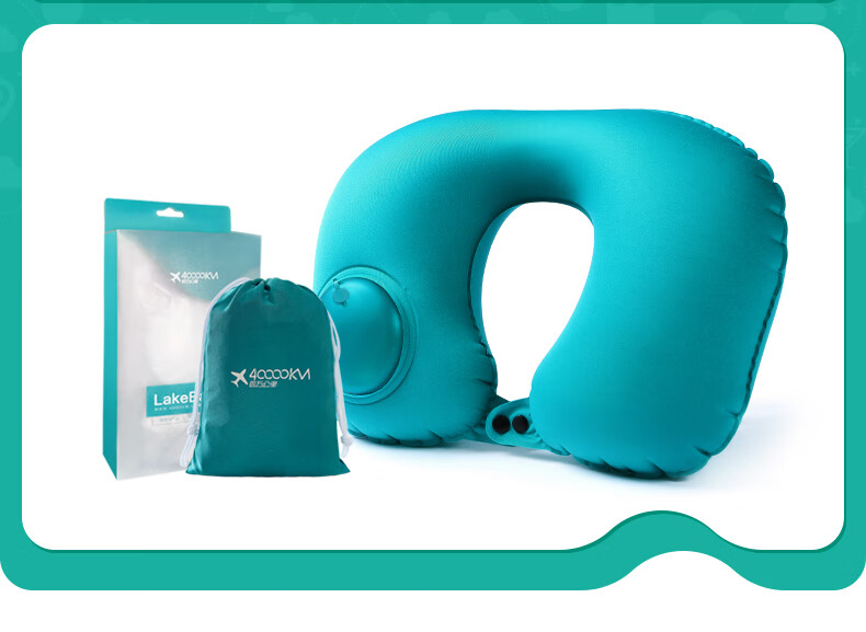 40,000 KM Inflatable U-Shaped Travel Neck Pillow Portable Airplane Cervical Support Pillow U-Shape Neck Pillow for Train and Long-Distance Car Sleep Aid 13
