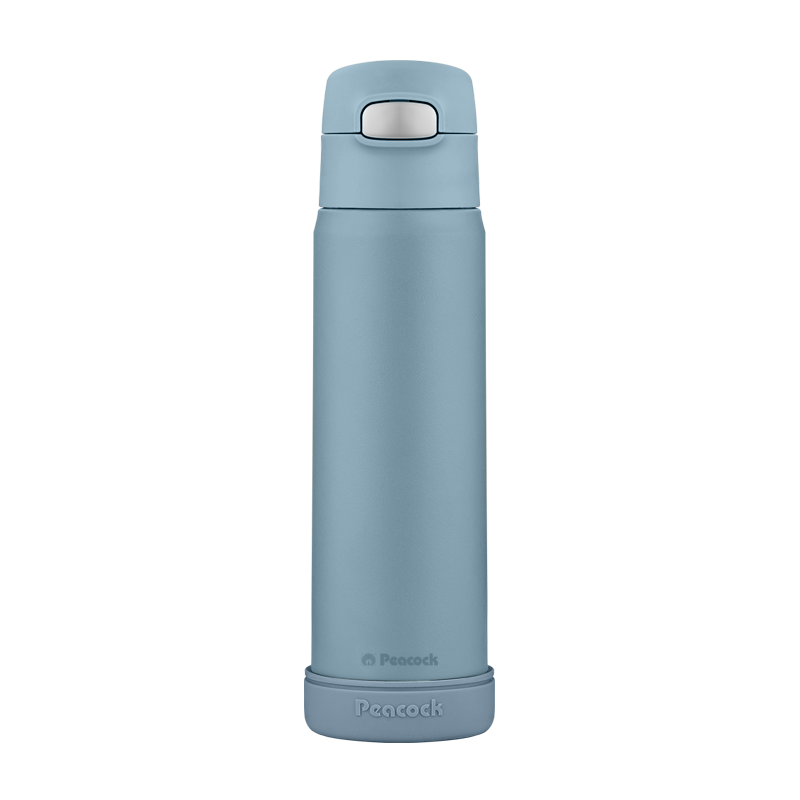 Peacock Flip-Top Cup Straw Insulated Mug, 316 Stainless Steel Car Water Bottle, Portable Cold-Keeping Cup