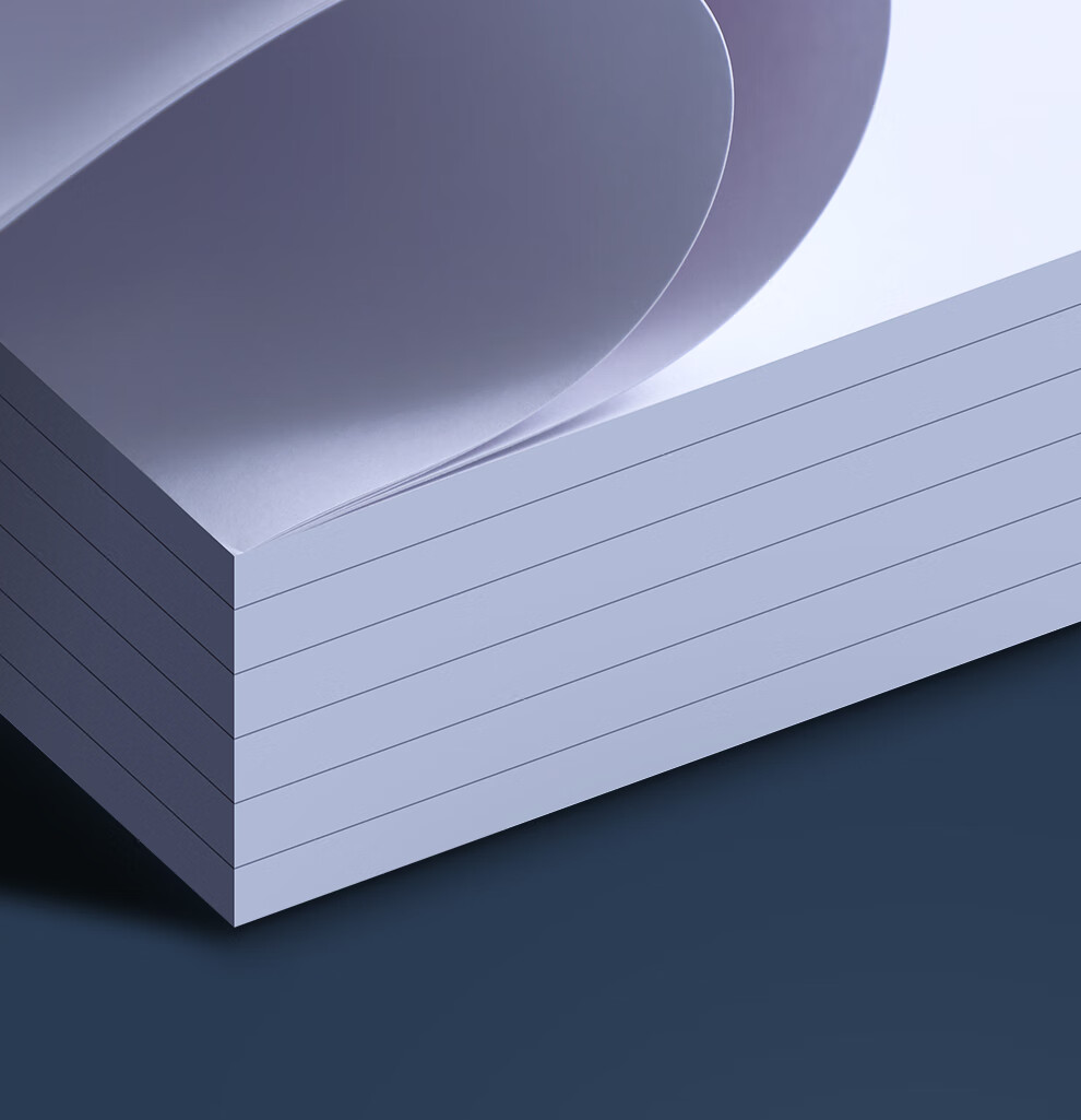 Faramon 5-Pack Blank A4 Draft Paper Notebooks, Student Calculation Books, 500 Sheets, College Student Exam Preparation Review, Thick White Paper Draft Books, Stationery, High School Student Learning Tool 5