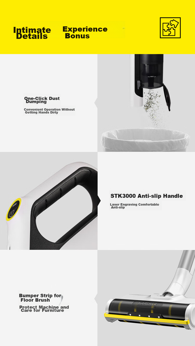 KARCHER Germany Kärcher Wireless Handheld Vacuum Cleaner High Suction Power Portable Car Vacuum VCH2 18