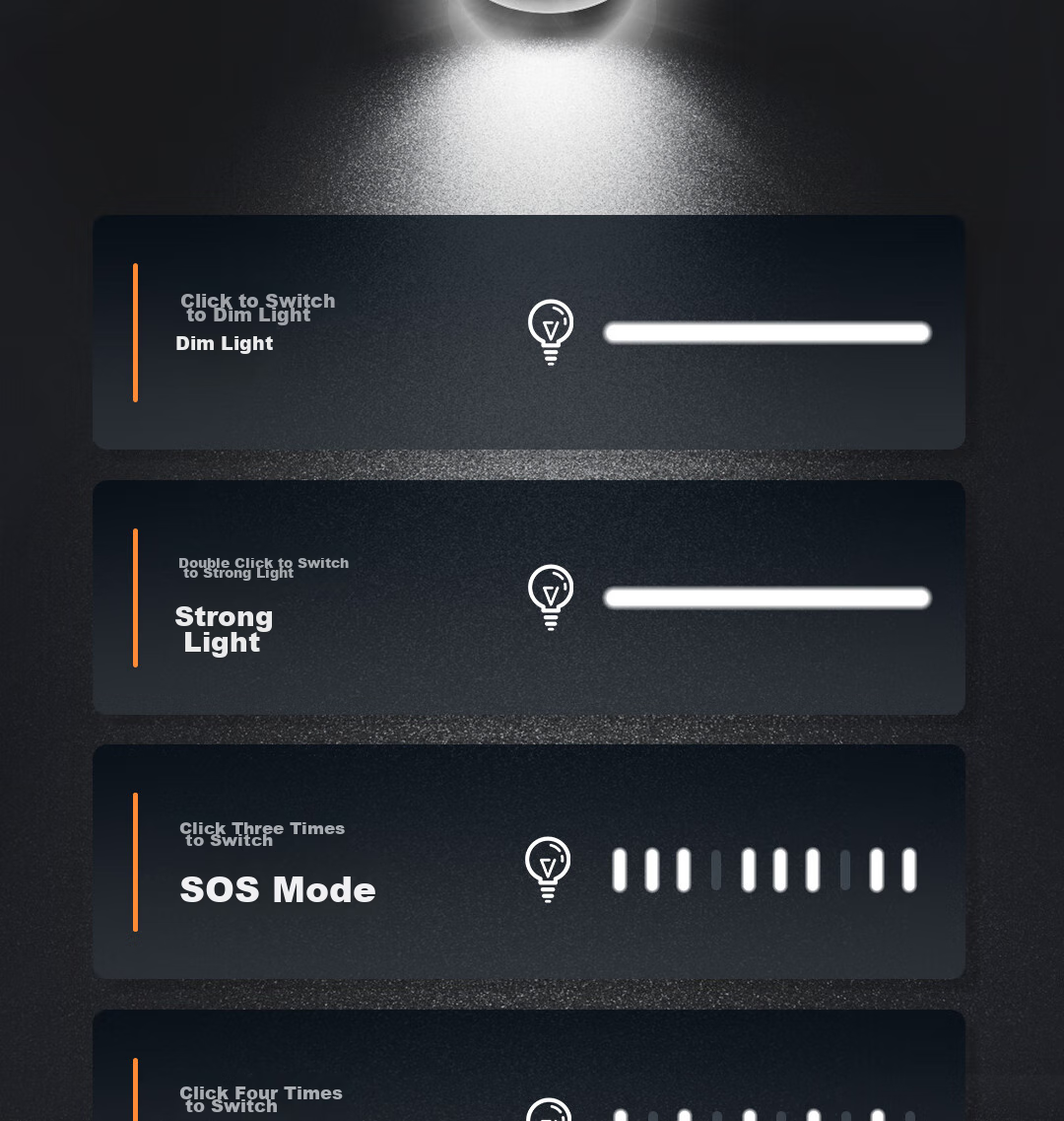 Deli Compact Flashlight, High Brightness, Outdoor Cycling, Camping, Long-Range, Long Battery Life, Wilderness Survival Light 9