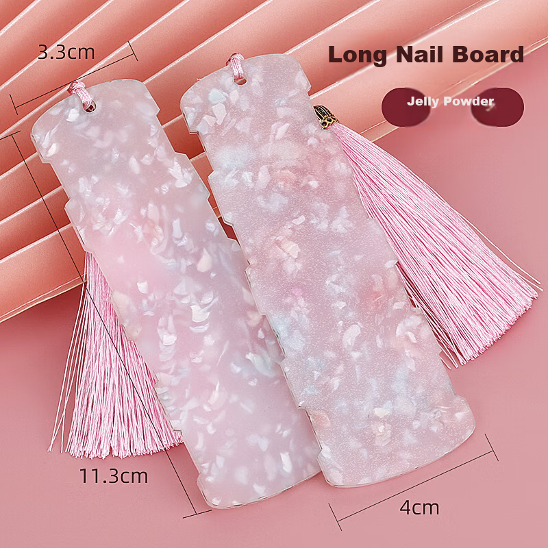 Maneryuepu Guzheng Fingernail Storage Board, Pipa Nail Board, Nail Wrapping Board, Nail Wrap Card, Adhesive Tape Accessories, 2 Pieces Per Pack