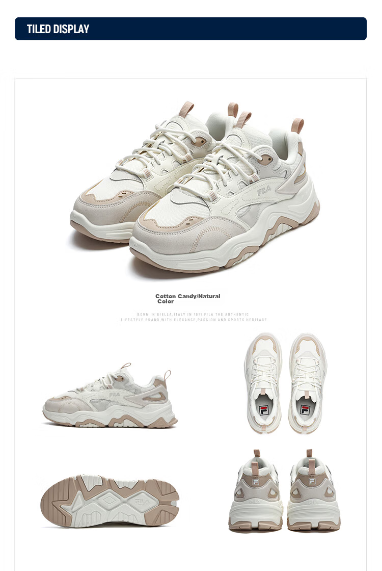 FILA Official COLLINA Women's Retro Outdoor Casual Dad Sneakers 28