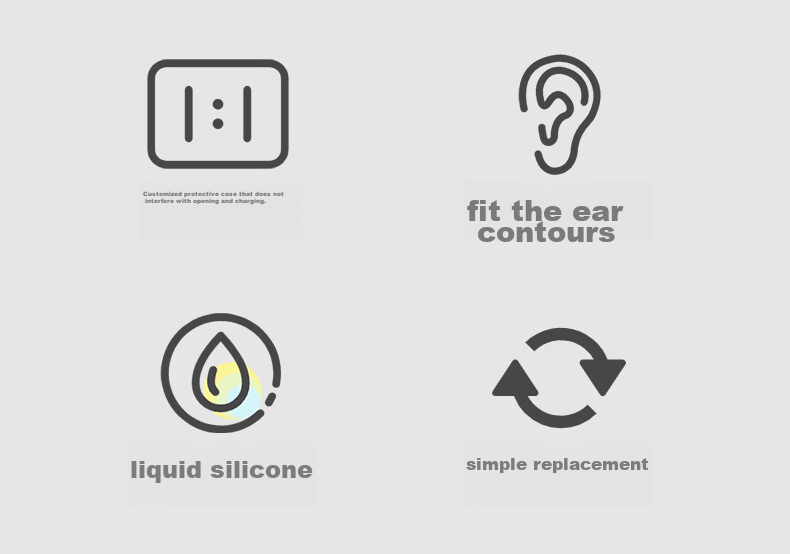 Masentek ES21 Earphone Tips, Compatible with Huawei Freebuds Pro Bluetooth Earphones 2/3/4/7i HUAWEI Replacement Silicone Tips, Non-Slip And Anti-Drop, Small Black, 1 Pair 2