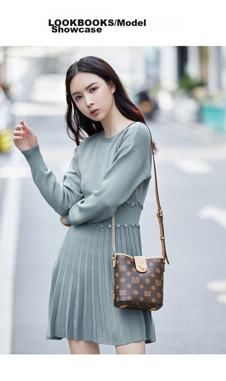 MEXICAN Handbag, Women's Shoulder Bag, 2026 Versatile Bucket Crossbody Bag, Light Luxury, Valentine's Day Gift for Wife Or Girlfriend 5