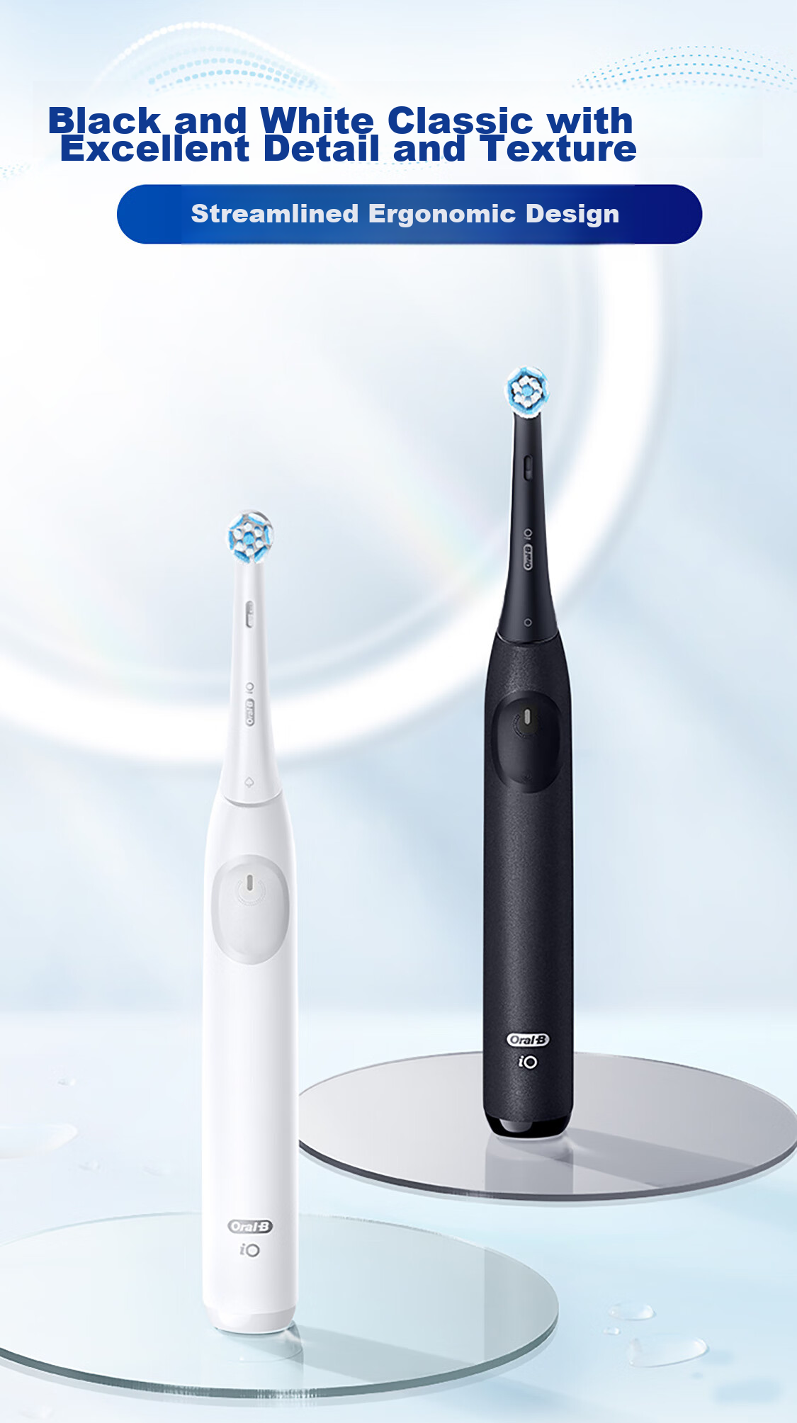 Oral-B German Imported Electric Toothbrush for Adults, IO2 Series Gentle Wave Dual Cleaning Brush, Elegant White Brush Head *1, Birthday Gift, Men's Gift, Wedding Gift 12