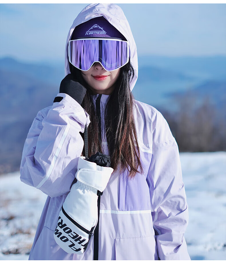 Flow Theory Full-Finger Kevlar Ski Gloves, Windproof, Waterproof, Warm, Wear-Resistant, Professional Single And Double Board Gloves 16