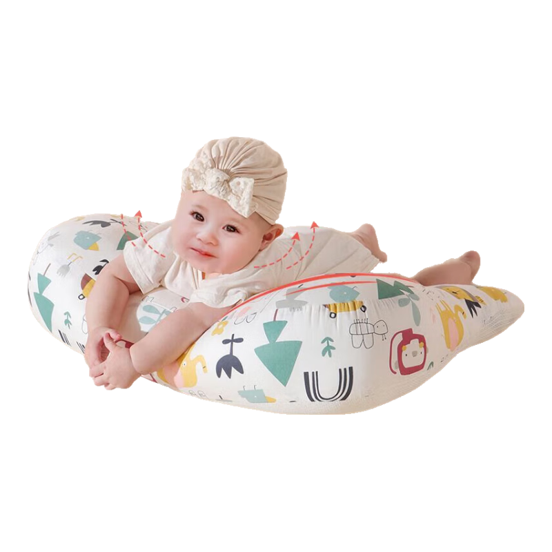 Baoshi Slope Pillow, Baby Prone Sleeping, Newborn Head-Lifting Training Pillow, 0-1 Year Old Gas Relief And Breastfeeding Aid, Two-Month Sleep Aid