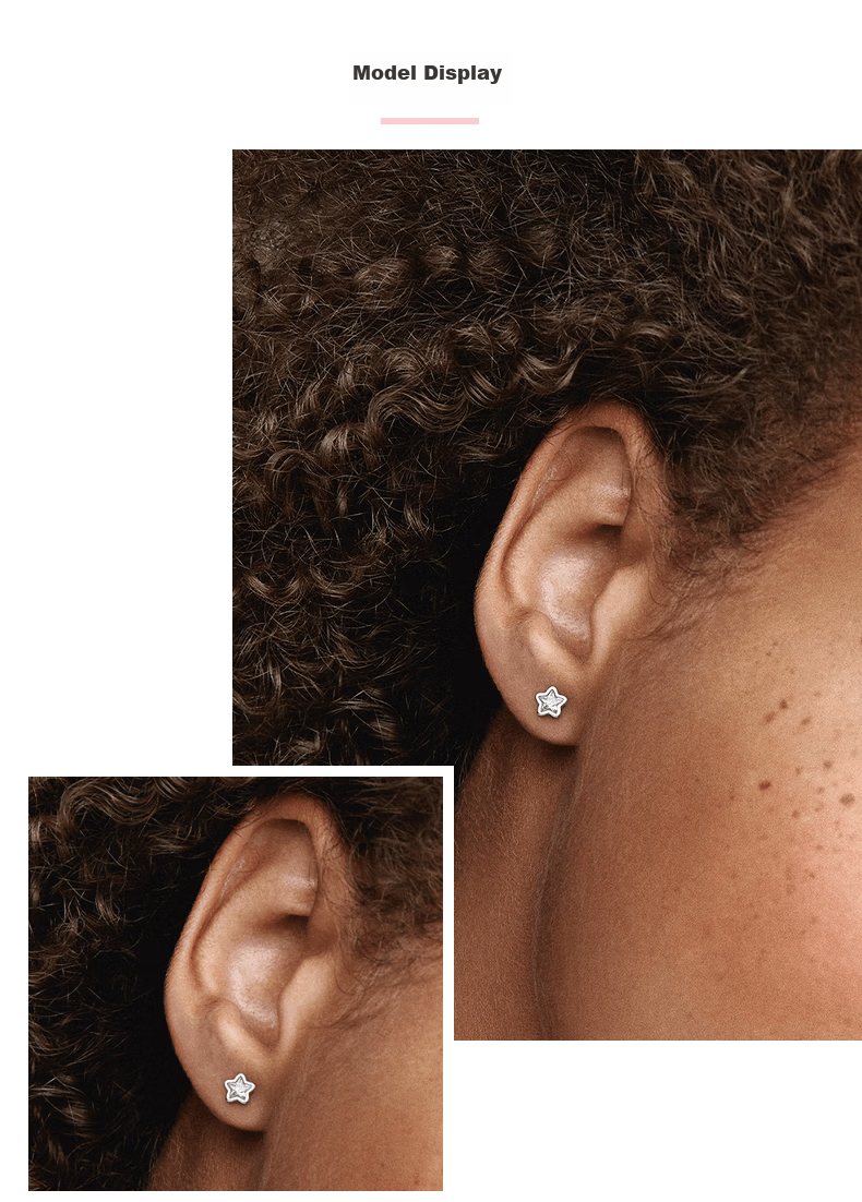 Pandora Starry Dazzle Stud Earrings, Simple And Elegant Fashion, Birthday Gift for Girlfriend Or Best Friend 5