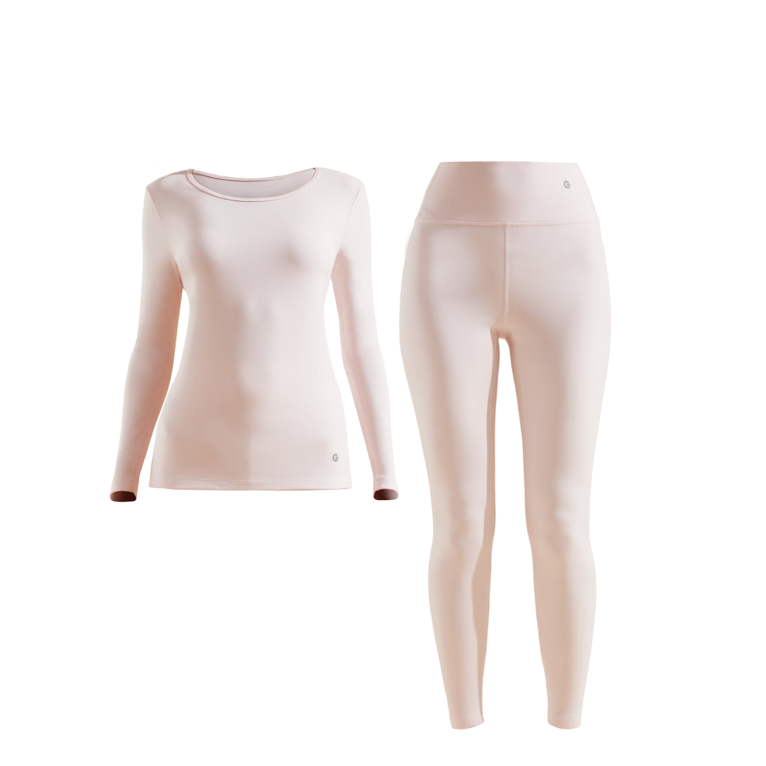 Yuejili Women's Base Layer Autumn Underwear Set, Thin Lightweight Yokesi Seamless Comfortable Warm Thermal Underwear, Breathable Mid-Autumn Festival