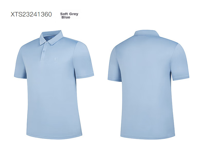 QIAODAN POLO Shirt, Men's T-Shirt, Comfortable Business Casual, Summer Quick-Dry Short Sleeve, Men's Sports Top 34