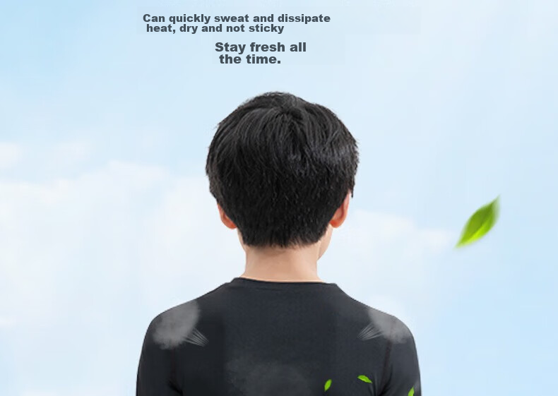 Li-Ning Children's Compression Shirt, Quick-Dry Sportswear Set, Basketball Football Badminton Training Running Spring Summer Yoga Fitness Clothing 25