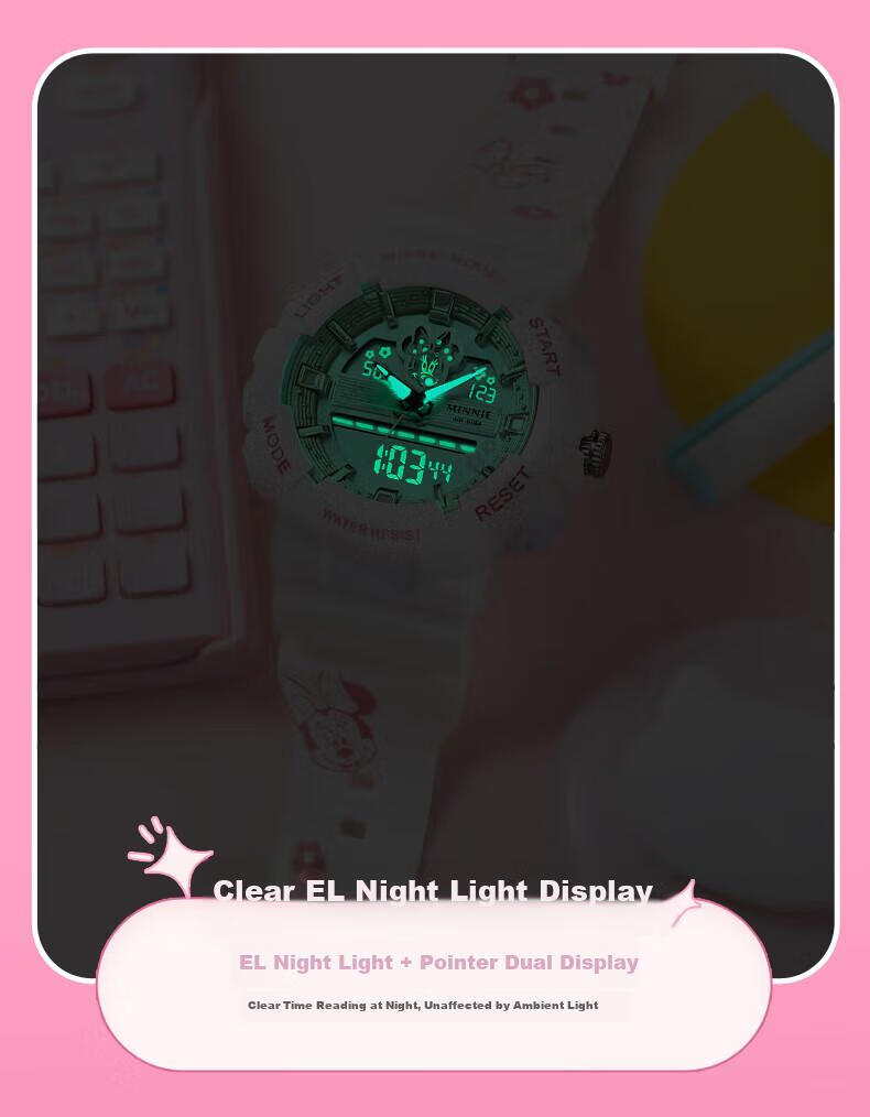 Disney Mickey Collaboration Sports Alarm Clock Digital Watch Waterproof Student Watch for Middle and High School Students Children's Birthday Gift 9