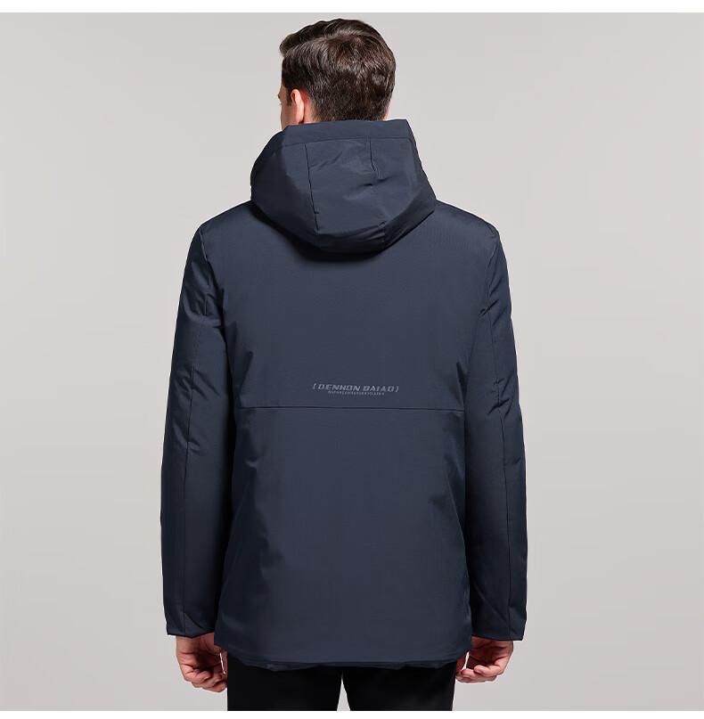 ROMON Men's Winter Trendy Business Cotton Padded Jacket Warm Cotton Coat Middle-aged and Elderly Dad Style MF78 Black 4XL 6
