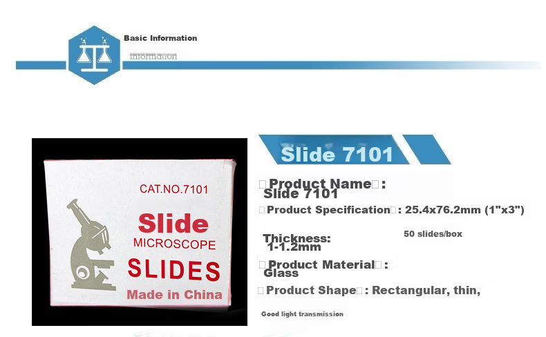 StarMICRO Frosted Glass Slide 7105, Temporary Sliding Preparation for Microscope Specimen, Blank Slides for Laboratory Consumables 2
