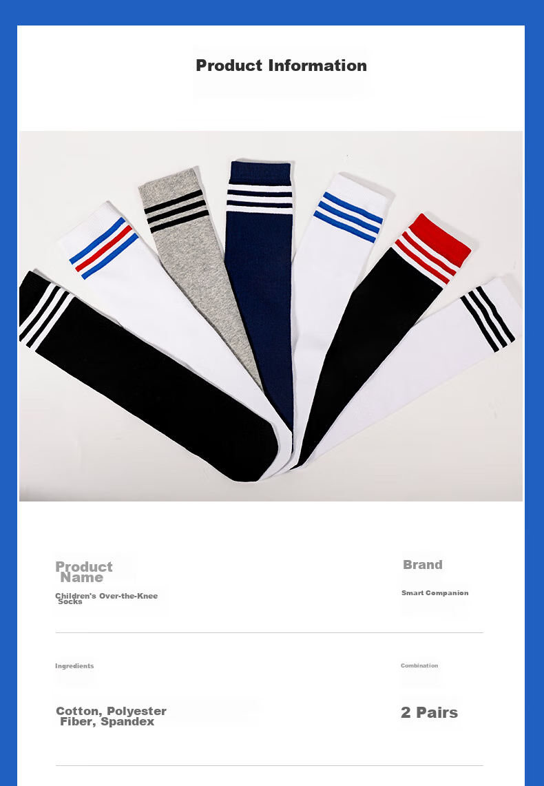 Zhiyouban Children's Mid-Calf Socks, Girls' Cotton Long Socks, Spring Autumn Summer Thin Style, Girls' Over-Knee Long Socks, High Socks, Sports Socks 10