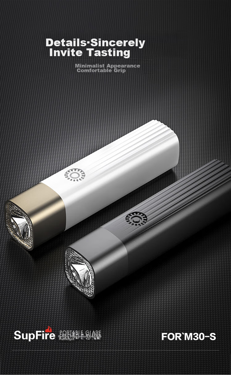 SupFire M30-S High-Intensity Flashlight, Bright Long-Range LED Light, Type-C Charging, Mini Portable Household Emergency Light 11