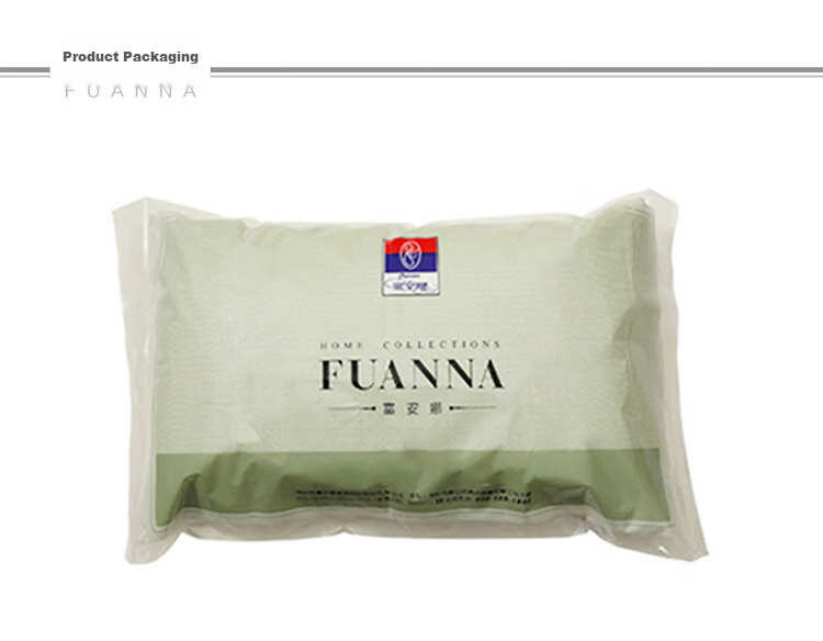 FUANNA Home Textile Pillow, Anti-Mite And Antibacterial, Washable Pillow Core, Low Pillow, Pure Cotton Fabric, Hotel Pillow Insert, 70*45cm, L 17