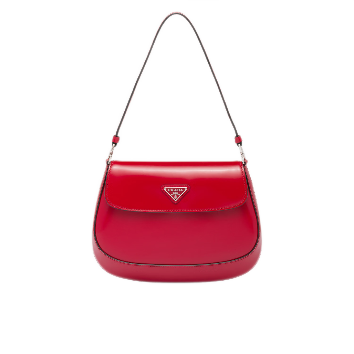京趣中台- 普拉达prada 女士 cleo 亮面皮革翻盖式单肩包 1bd311vooo