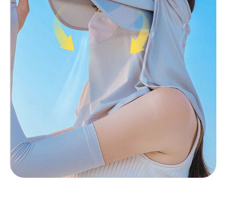Siwangongli Summer Sun Protection Arm Sleeves for Women, UV Protection Ice Silk Gloves, Non-Slip Touchscreen Arm Guards, Outdoor Cycling Sports Ice Sleeves 6