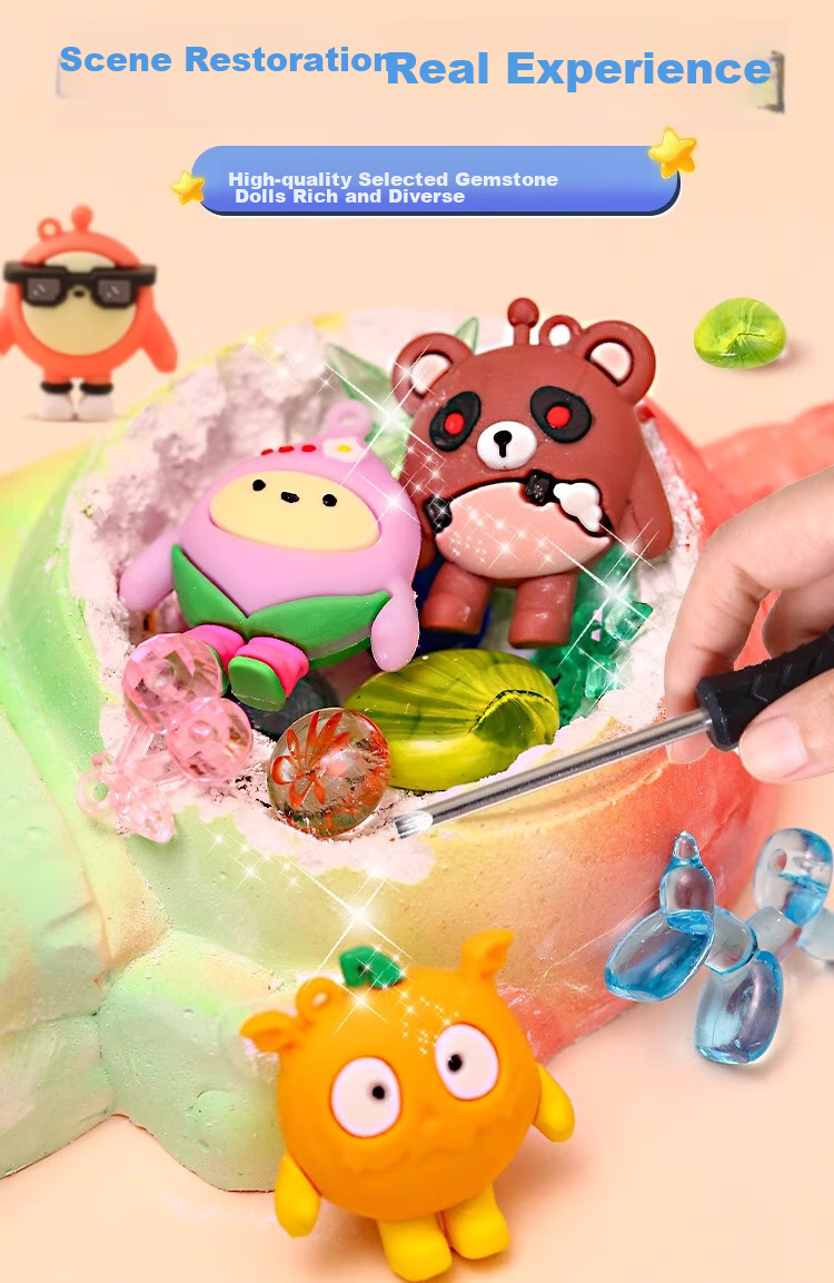 Shangmeibeibei Archaeological Excavation Toys Surprise Blind Box Egg Party Children's DIY Handmade Gifts for Boys And Girls Aged 3-6 Birthday Present 3