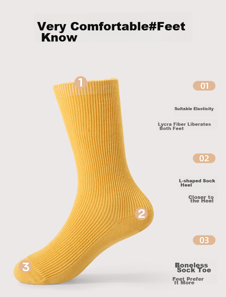 Barbie Girls' Cotton Socks, Children's Slouch Socks, Long Socks, Girls' Mid-Calf Socks, Solid Color Spring And Autumn Calf-Length Socks 3