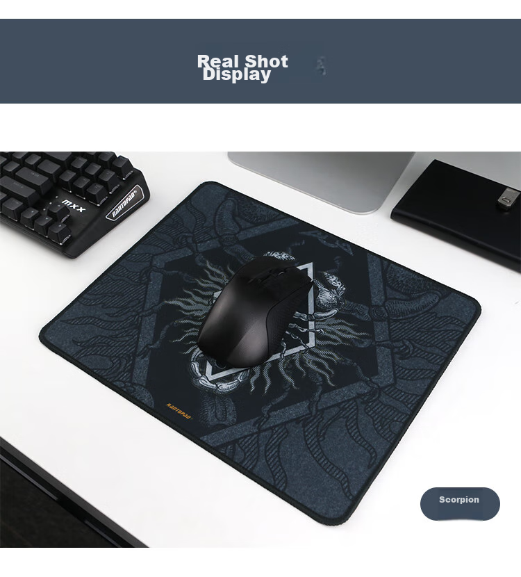 Rantopad HX-L Gaming Mouse Pad, Esports And Office Use Medium to Large Size Thickened Mouse Pad, Computer Laptop External Competition Gaming Mat, Mirror Surface 10