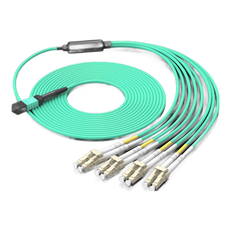 TIMON MPO Fiber Optic Patch Cord OM3 8-Core Multimode 10G Female B Polarity 40G 100G Optical Module MTP Trunk Fiber Cable 5m TM-8MPO-5M