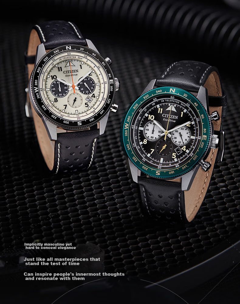 CITIZEN Watch for Men, Japanese And Korean Style, FF Series, Eco-Drive, Three-Dial Band, Fashionable Gift for Boyfriend, CA4559-13A 3