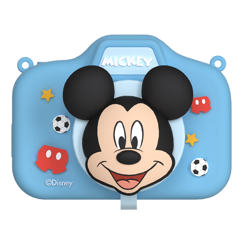 Disney Children's Digital Camera, Student Photography Travel Pocket Camera with Front And Rear Dual Cameras, Birthday Gift for Boys And Girls, Mid-Autumn Festival Present, HD01 Mickey Mouse