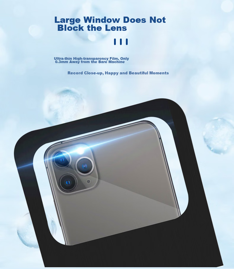 NOLANSEND Waterproof Phone Case, Waterproof Bag, Swimming Bag, Waterproof Pouch, Touchscreen Compatible, Photo-Taking Waterproof Bag, Black, N751 7