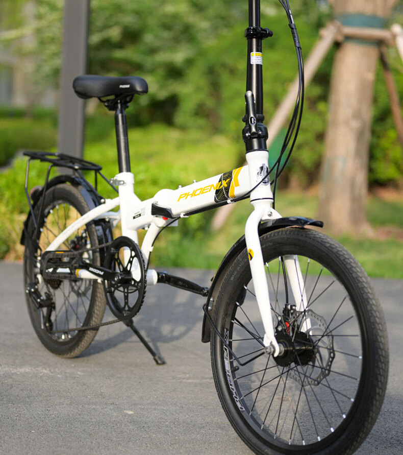 Phoenix Folding Bike Adult Ultra-Light Portable Commuter Leisure Bicycle 20-inch Shimano Gear Student Bike 12
