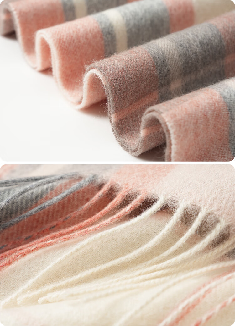 JIUMU 100% Cashmere Scarf for Women, Autumn And Winter Shawl, Warm Neck Wrap, Gift for Girls, National Day Birthday Present, Gift Box Set 19