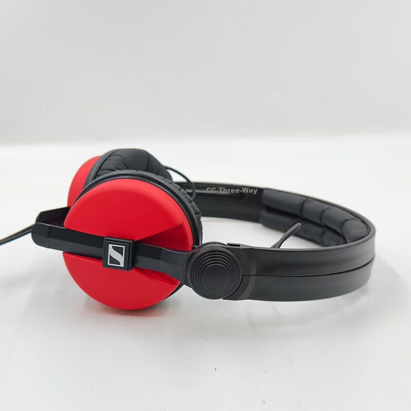 Sennheiser HD25 Red Custom Professional Wired Over-Ear Monitoring Headphones for Stage Performance, Recording Studio, Music Production, Filming, and Music Enthusiasts 3