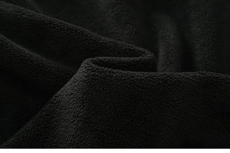 KELME Men's Winter Fleece-Lined Thickened Sweatshirt Casual Versatile Couple Pullover Women's Crew Neck Top Agate Black M 17