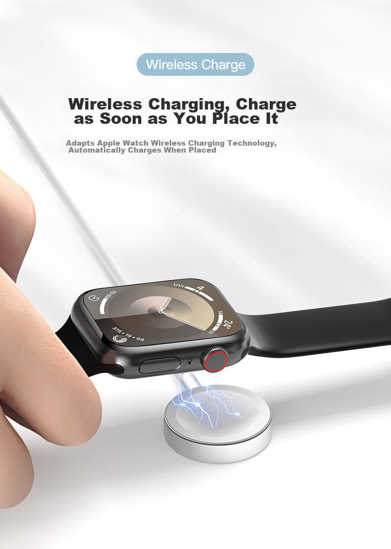 BHO Compatible Original Apple Watch Charger, Charging Cable for Apple Watch S12, Charging Dock for iWatch S11/10/9/8, Magnetic Charging Cable for Ultra4/2/S3E 3