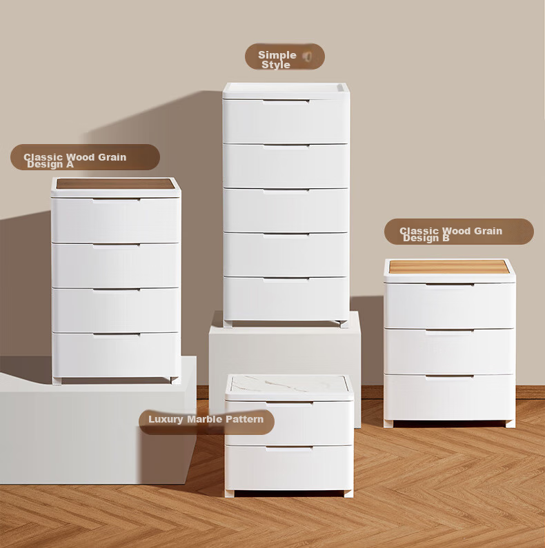 JEKO&JEKO Drawer Storage Cabinet for Bedroom And Living Room, Wardrobe, Bedside Table, Toy And Snack Organizer, Five-Drawer Chest with Five Layers 12