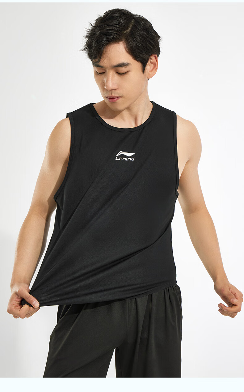 Li-Ning Women's Sports Set, Summer Ice Silk Short-Sleeve Shorts, Running Quick-Dry T-Shirt, Badminton Fitness Training Outfit 13