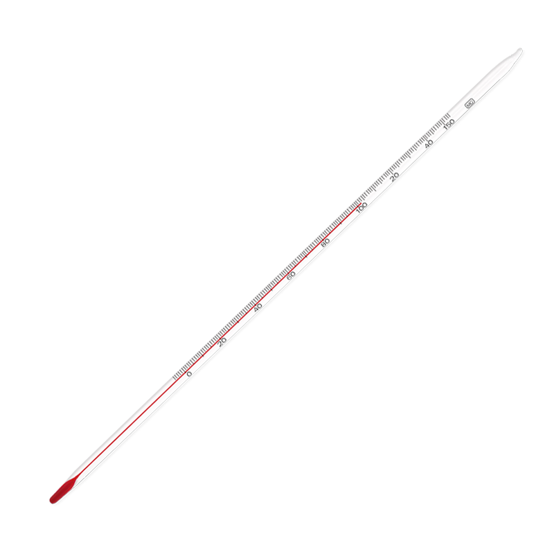 CONJANT Glass Thermometer 0-150℃ Alcohol Glass Rod Temperature Meter for Water, Air, and Liquid Measurement