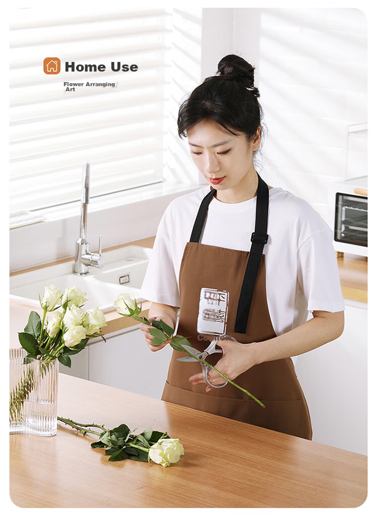 MARYYA Apron, Kitchen Waterproof And Oil-Proof Coverall, Unisex Chef's Wear, Coffee Brewing And Baking, Shoulder-Hanging Work Uniform 10