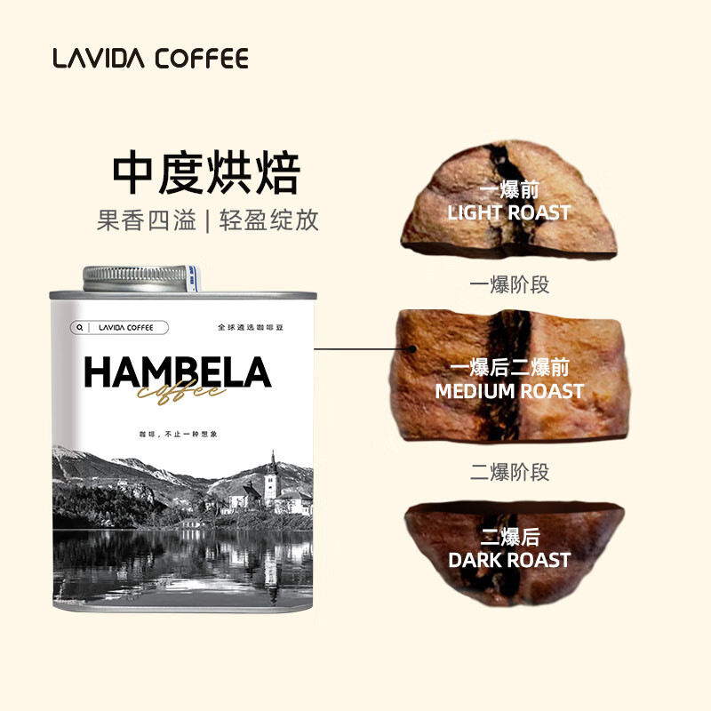 A SOUL ROOT埃塞俄比亚花魁咖啡豆罐装手冲单品中度烘焙200g