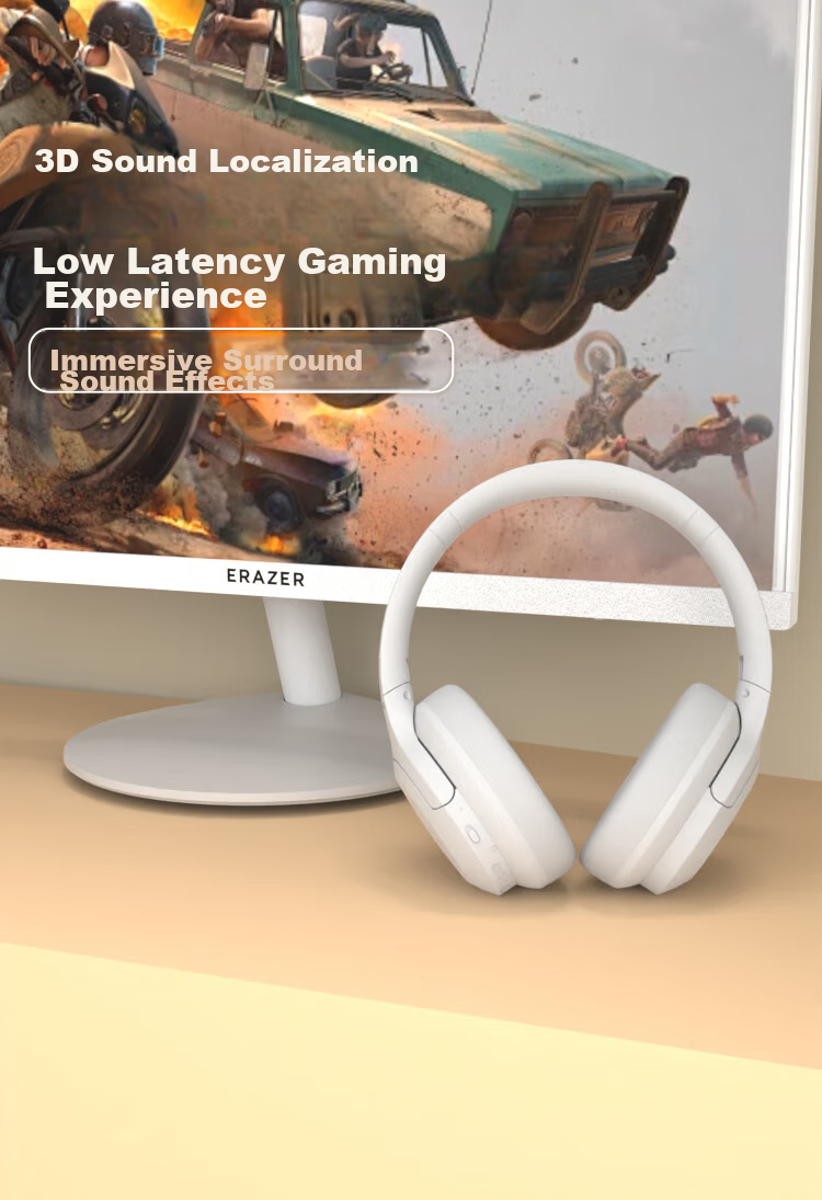 Lenovo Ecological Brand Yinin Wireless Bluetooth Over-Ear Headphones High-Quality Music Computer Gaming Sports Stereo Headphones Compatible with Sony Xiaomi Black 6