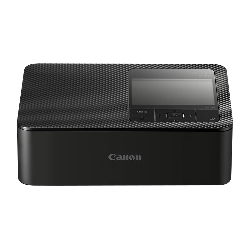 Canon Cp1500 Wireless Photo Printer for Smartphones, Home Thermal Transfer Compact Portable Picture Printer / Qixi Festival Gift for Girlfriend Or Wife Birthday Black Package One