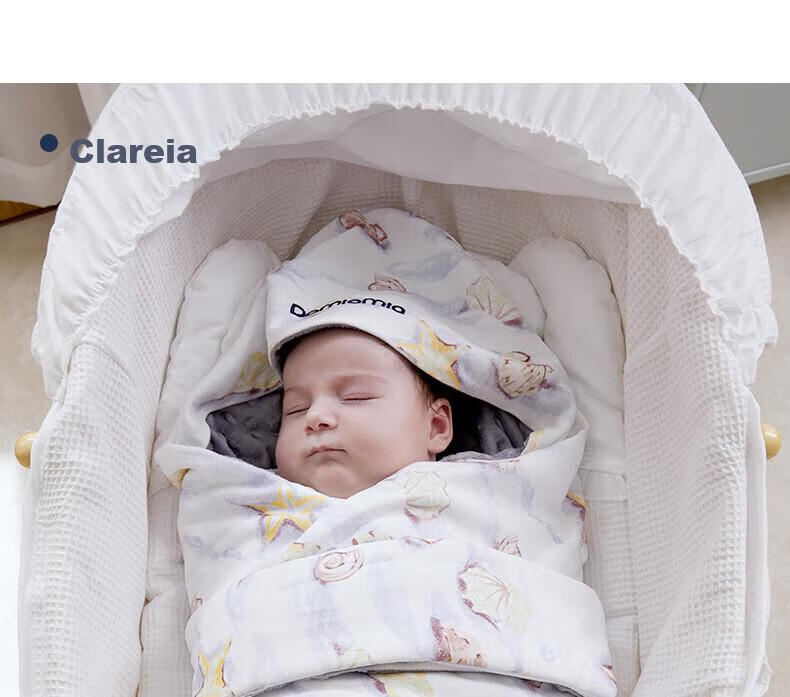 DOMIAMIA Baby Swaddle Blanket, Autumn And Winter Newborn Wrap, Anti-Startle Swaddling Cloth, Infant Small Blanket, Plush Swaddle Wrap, Single Blanket 20