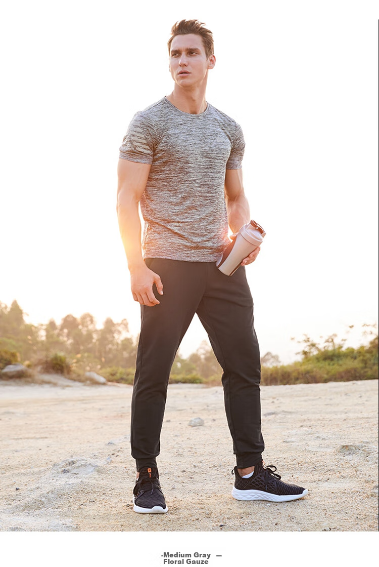 Jordan Men's Short Sleeve T-Shirt Thin Quick-Dry Sports Round Neck Ice Silk Casual Running Fitness Top 20