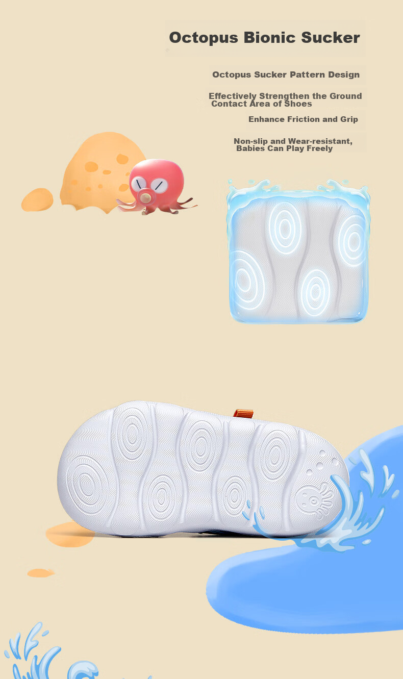 Anta Kids Boys Infant 2026 Summer Breathable Lightweight Octopus Beach Sandals A12620035 3