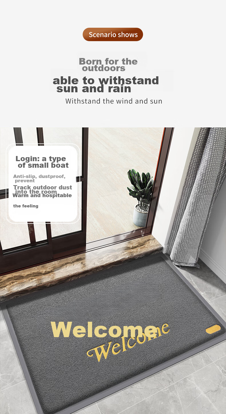 Boneng Welcome Mat, Entrance Doormat, Red Carpet, Loop Pile Floor Mat, Indoor Doorway Reception Mat, 120x180cm 13