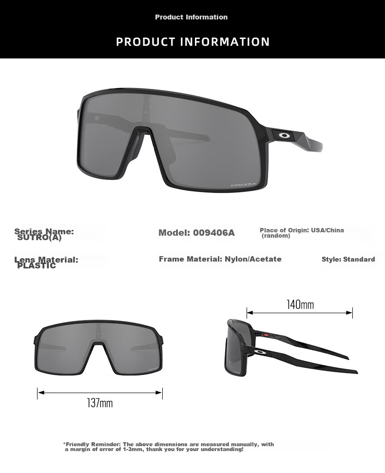 OAKLEY Cycling Glasses, Goggles, Sunglasses SUTRO, Sports Running Windproof Sunglasses 9406A 2