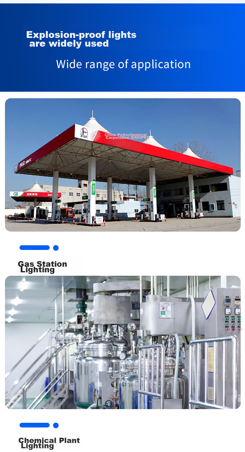 Xinya Explosion-Proof Light, LED Ceiling Light, IP65 Rated, Explosion-Proof Type for Factories And Warehouses, Gas Station Workshop Lighting, Explosion-Proof Floodlight, 50W 13